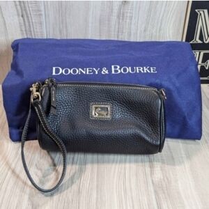 Dooney & Bourke Dillen II Mini Barrel Bag Black Pebble Leather 6L517